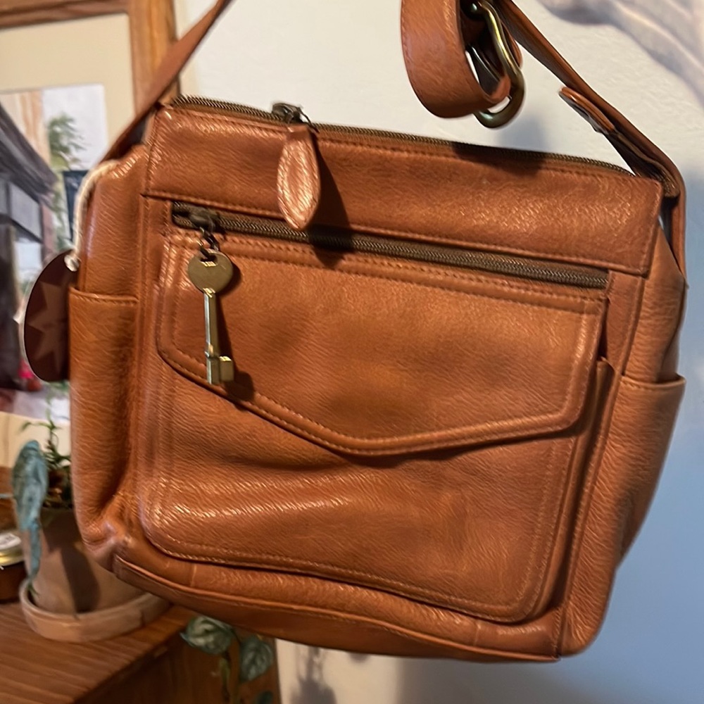 Fossil Genuine Leather Shoulder Bag